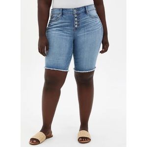 🆕Vintage Stretch High Rise Denim Bermuda Short 16